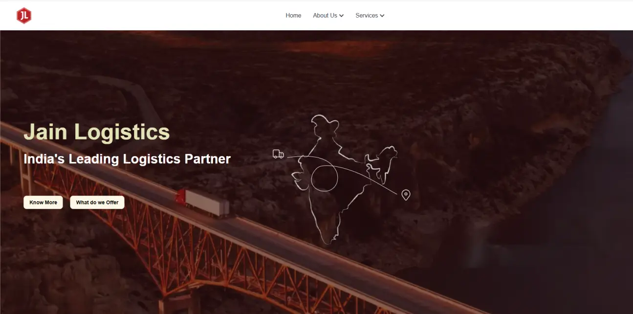 Jain Logistics project screenshot